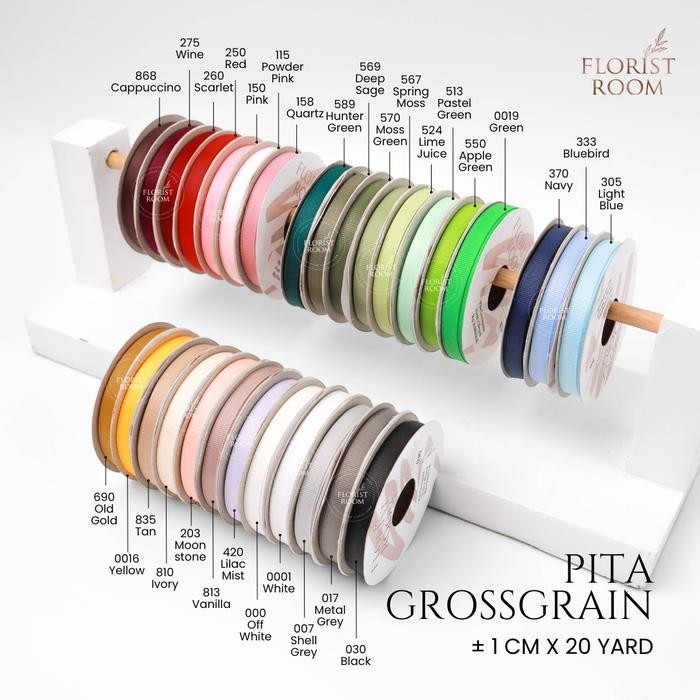 

Happy- Pita Grossgrain 1cm x 20 Yard - Ribbon