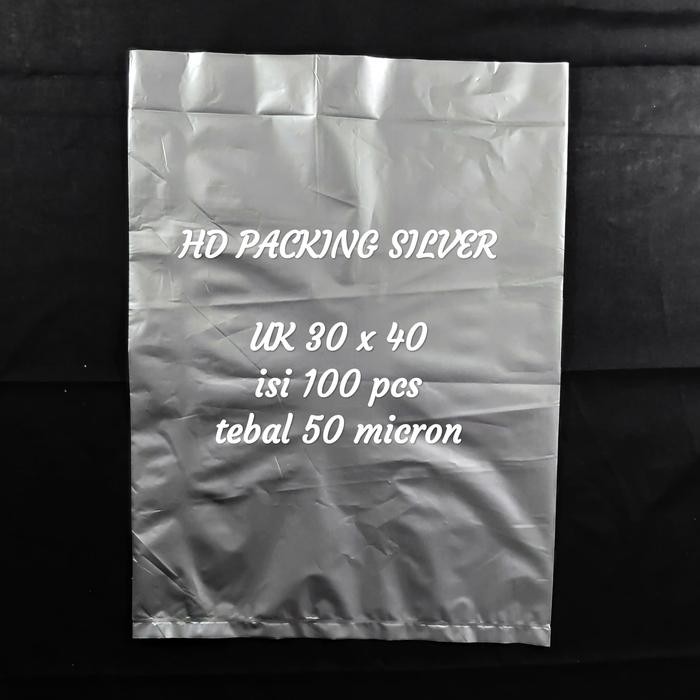 Pesta- Plastik Packing silver uk 30x40 ,HD packing,Kantong bungkus Paket