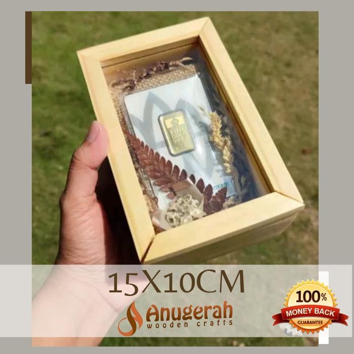 

Pesta- Wooden acrylic box kotak kayu akrilik kotak sovenir kayu souvenir box