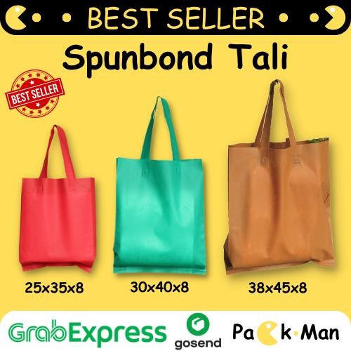 

Pesta- Tas Spunbond Handle uk 25x35, 30x40, dan 38x45 / Goodie Bag Alfamart
