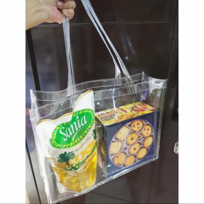 

Pesta- TAS MIKA TRANSPARANT / GOODIE BAG / TOTE BAG JUMBO 40x12x30