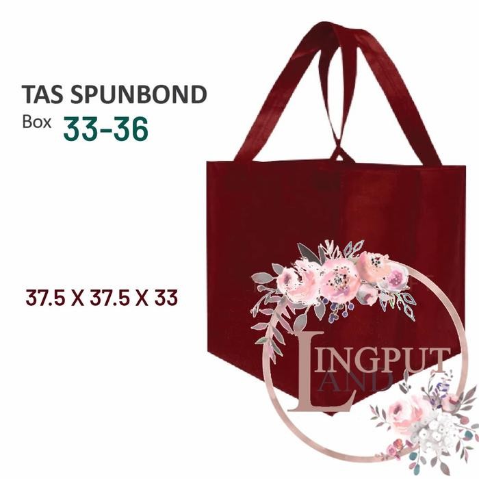 

Pesta- (Premium)Tas Spunbond Box Kue 35x35 - Tas Box - Tas Handle Box Nasi