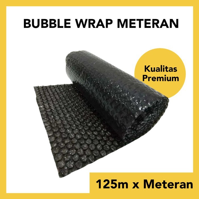 

Pesta- Bubble Wrap Meteran 125cm - Hitam Tebal (Ecer)