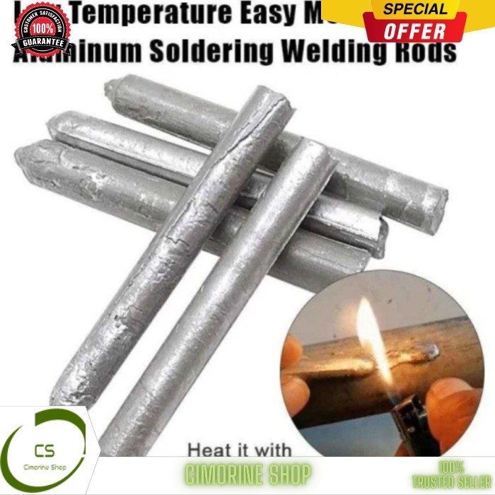 3 Pcs Batang Las PATRI ALUMINIUM TAMBAL PANCI Bakar Suhu Rendah CS