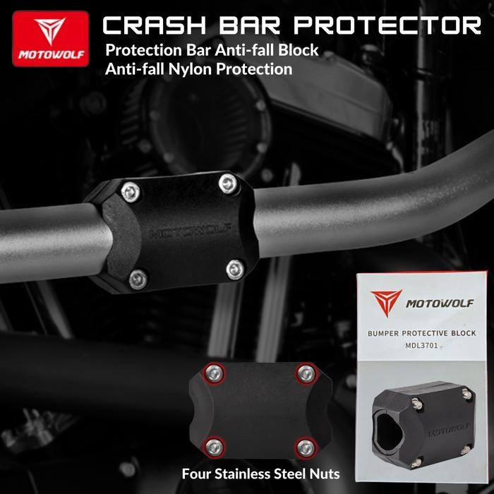 Motowolf Crashbar Protector Pelindung Crashbar adv 160 Yamaha Original Motorcycle
