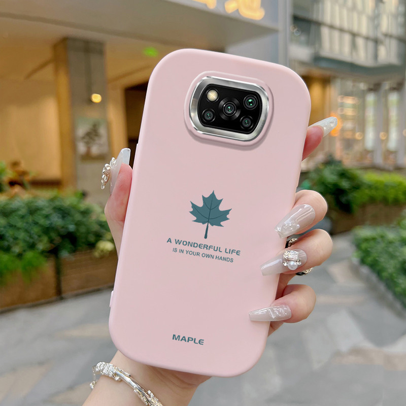 Casing Hp Untuk Xiaomi POCO X3 POCO X3 Pro POCO X3 GT POCO X3 NFC Case Casing daun Maple HP Kesing d