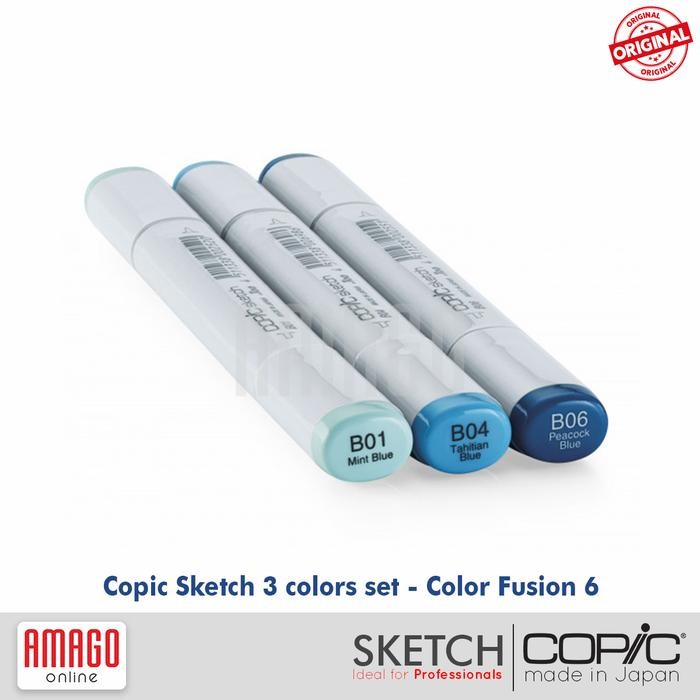 

COPIC SKETCH - ISI 3 WARNA - SET COLOR FUSION 6 - CSM/3CF6