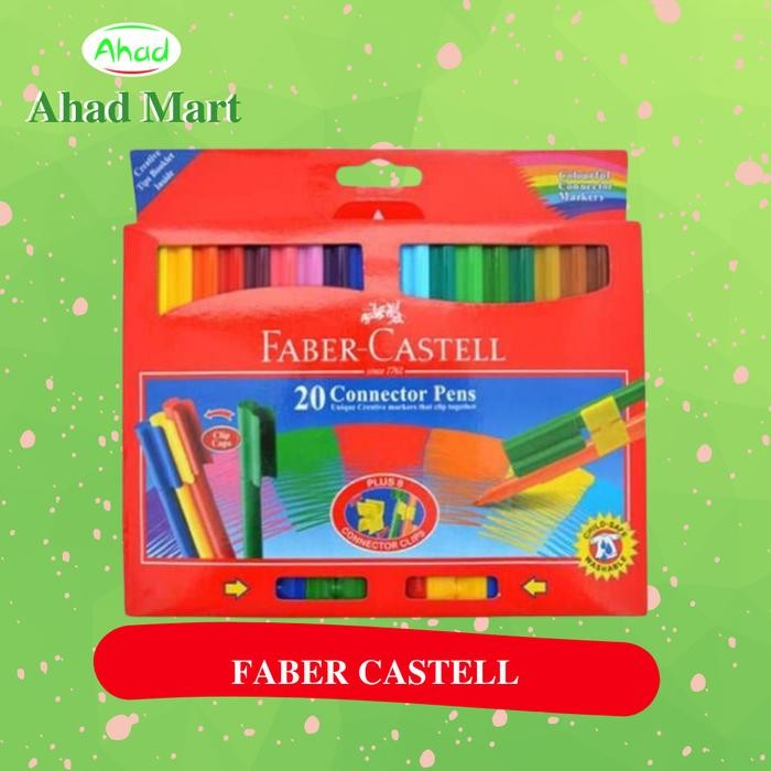 

FABER CASTELL CONNECTOR PENS 20 WARNA SPIDOL