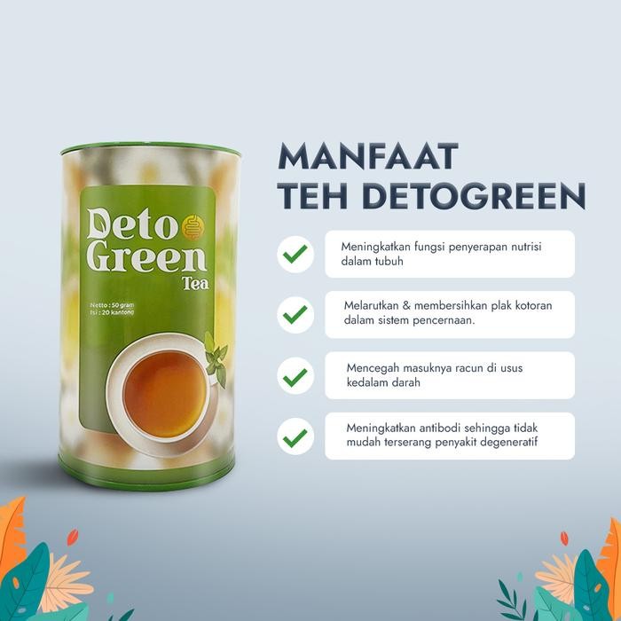 

Terlaris- Detogreen Tea Herbal - Bantu Lancarkan Pencernaan - Isi 20 Kantong (Gmv)