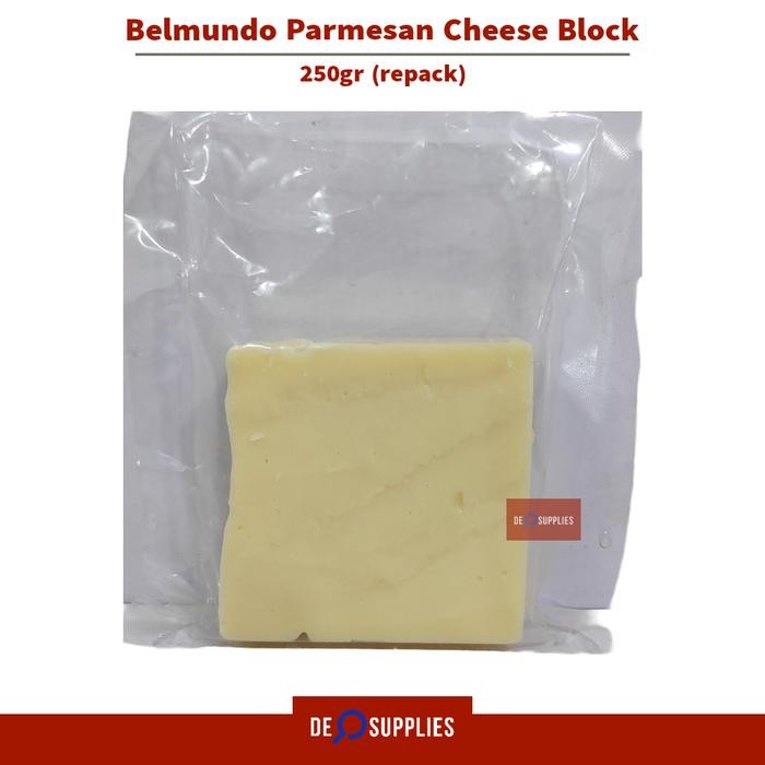 

BARANG TERLARIS Belmundo Parmesan Keju Block 250gr - Parmesan Cheese Block Halal Pasta