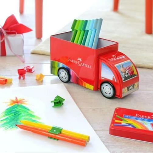 

CONNECTOR PENS TRUCK TIN 33 WARNA FABER CASTELL