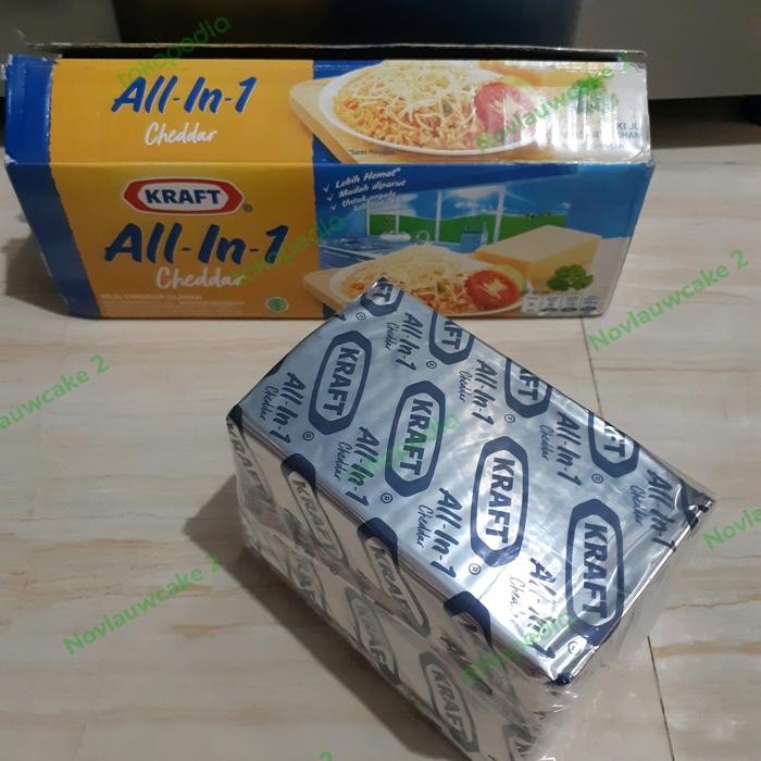 

BARANG TERLARIS keju kraft cheddar all in one repack 1kg