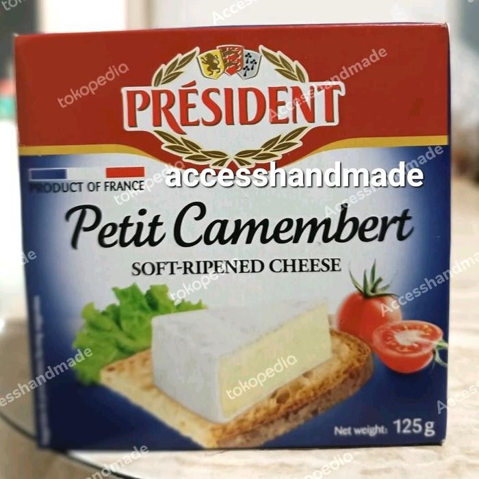 

BARANG TERLARIS President cheese brie petite camembert soft cheese keju import Rte kej