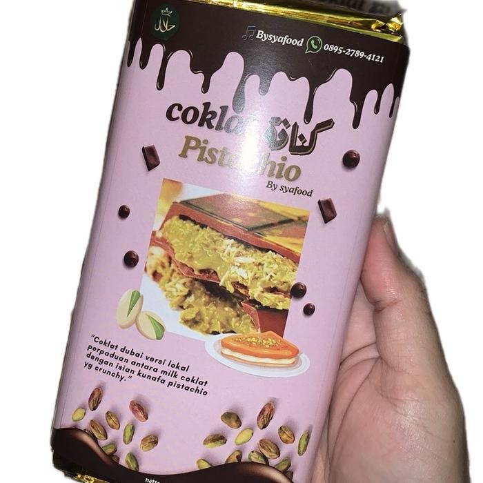 

Coklat Dubai Viral Isi Kunafa Pistachio - Snack Makanan Ringan - Food Chocolate Choco kunave Cemilan