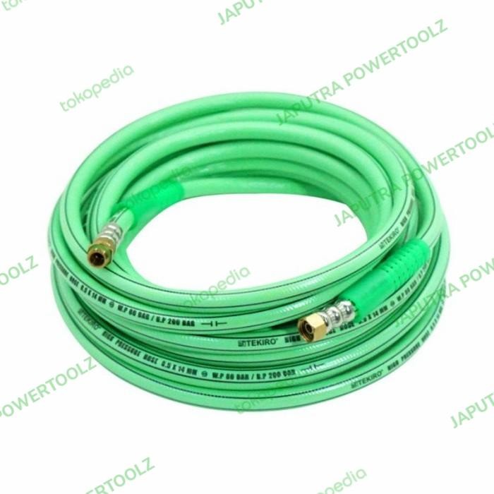 AIR HOSE COMPRESSOR SELANG ANGIN TEKANAN TINGGI TEKIRO 10 METER+NEPEL