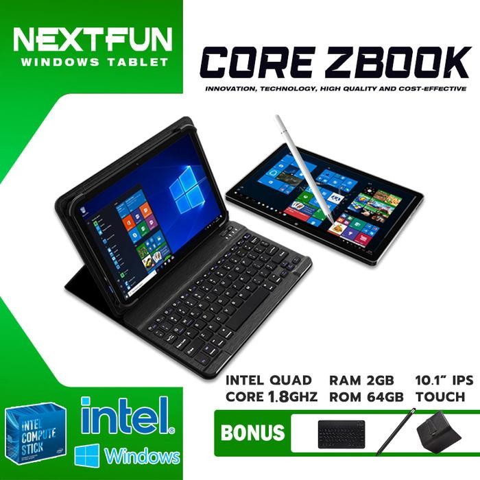 Hapeklik- Nextfun Baru Mini Touch Screen Laptop Windows Tablet 2 In 1 Intel Cpu