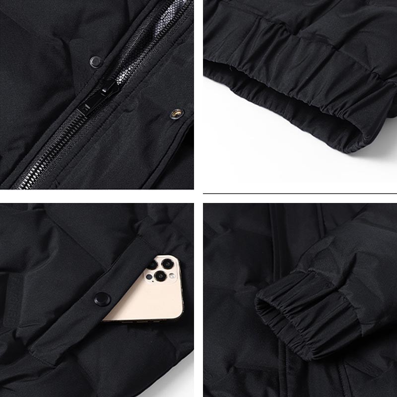 Winter New Lightweight Down Jacket Men Loose Plush Warm Jacket Men 90%White Duck Down Windproof Down