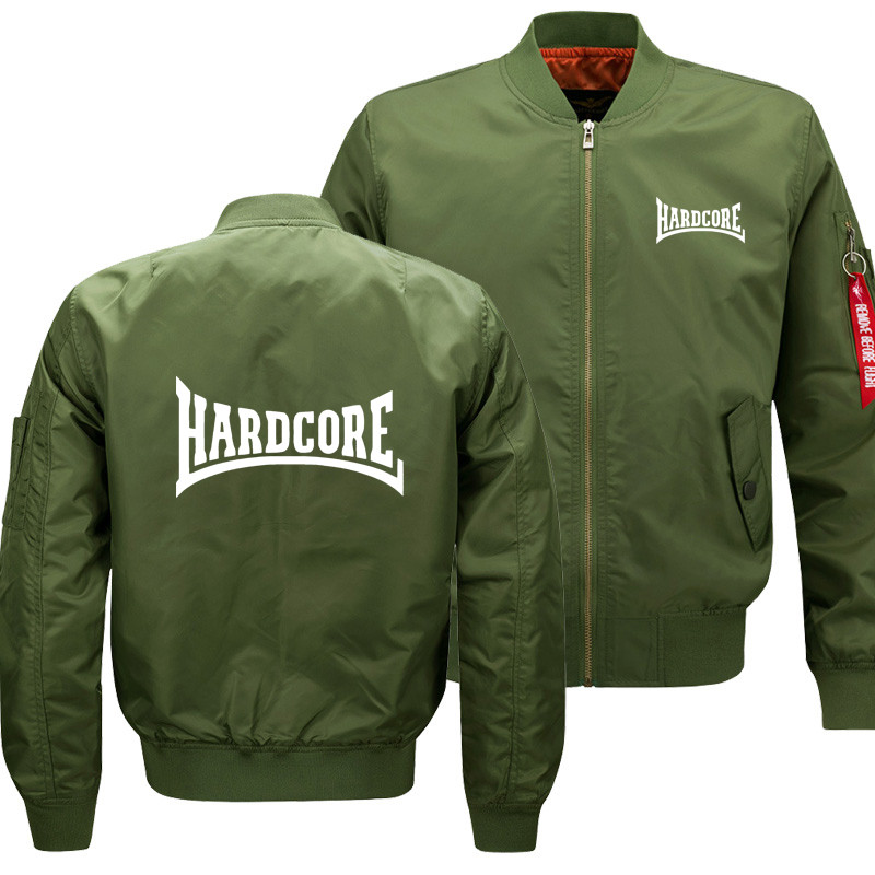 Men'S Jacket Outdoor Waterproof Oversized Flight Jacket Hardcore Ma1 Bomber Print Casual Thicken