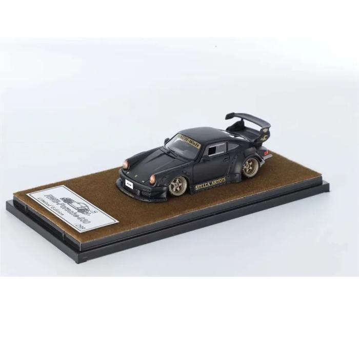 Qidian Model 1:64 Rauh Welt RWB 930 GT Black Resin Model Limited 499