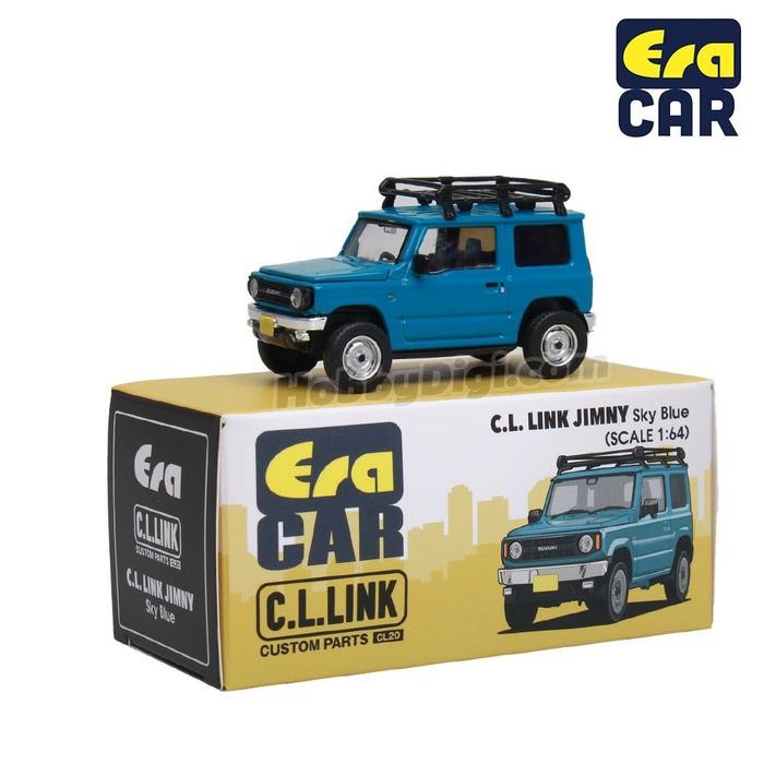 SU21JS96 ERA CAR C.L.LINK SUZUKI JIMNY SKY BLUE ERACAR CL LINK DIECAST
