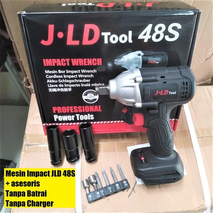 impact wrench cordless jld 48v 48s unit only dan asesoris kunci