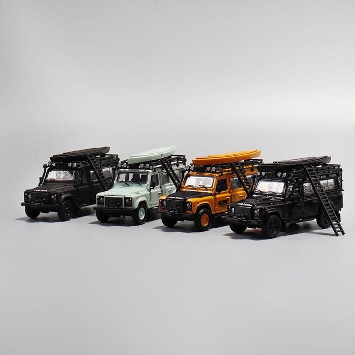 Master 1/64 Master64148 Master64149 Land Rover Defender 110 w Accesories Camel Green Diecast