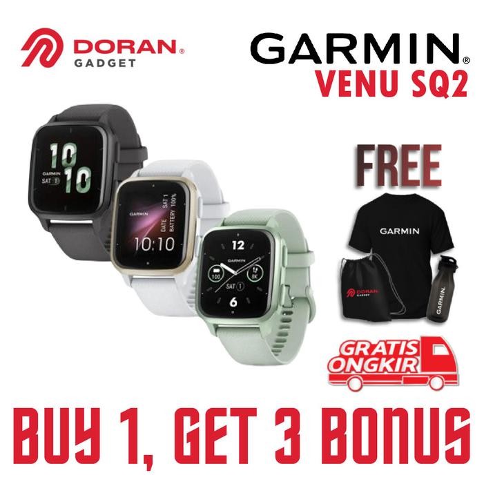 TronikJaya- Garmin Venu Sq 2 Non Music Venu Sq2 Smart Watch - Garansi 2Th Th