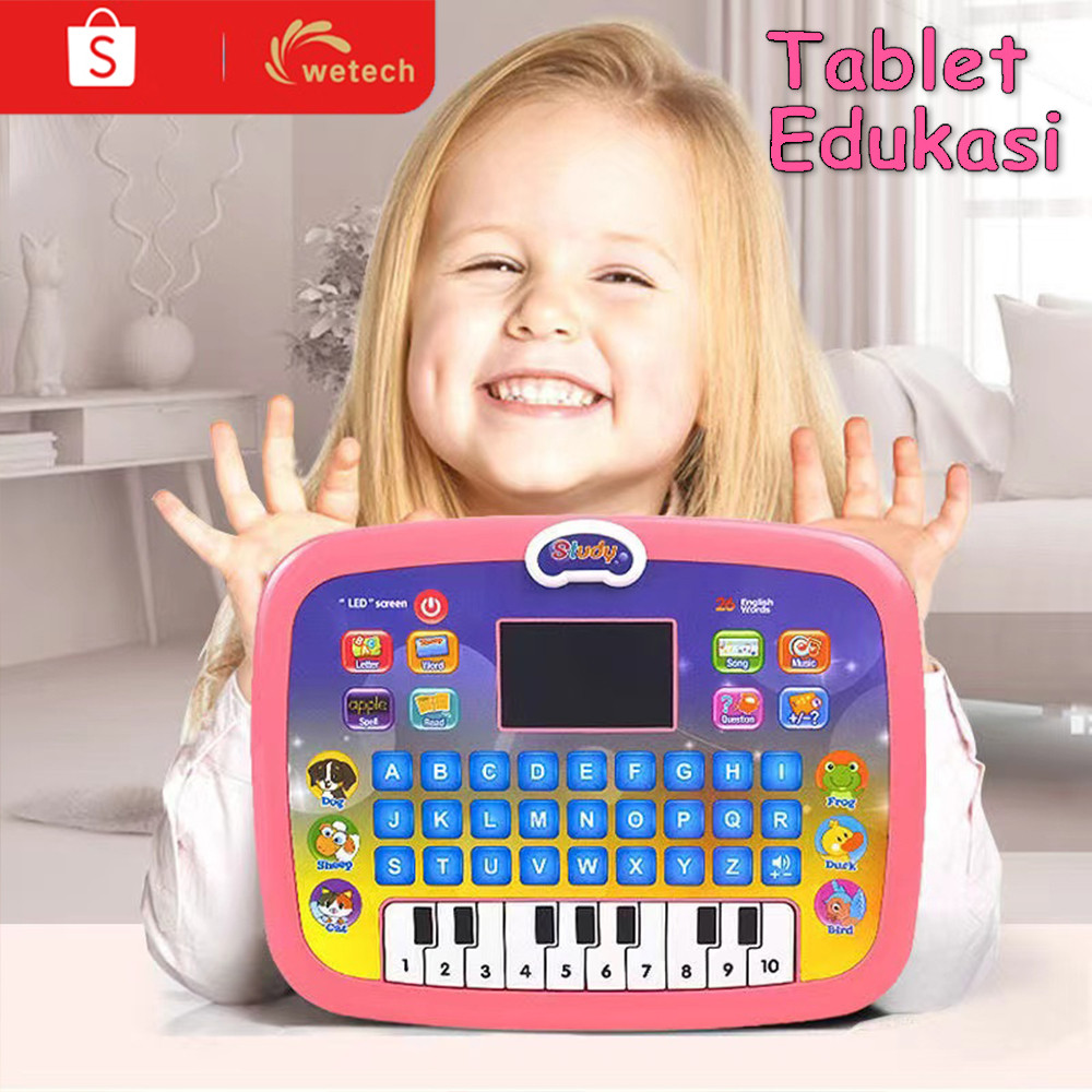 NEW PRODUCT WETECH LAPTOP MAINAN EDUKASI ANAK MAINAN TABLET EDUKASI ANAK TABLET PIANO ANAK MAINAN