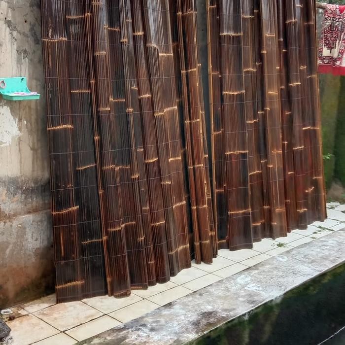 Krey Bambu Hitam Size 1X2 Mtr/Krei Bambu Hitam/Tirai Bambu Hitam