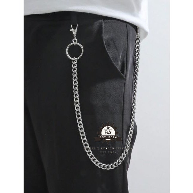 Glamourgemss Rantai Celana Rantai Jeans Denim Rantai Dompet Retro Punk Hiphop