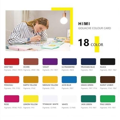 

Miya Himi Gouache Paint Set 18/24 Warna 30Ml Cat Untuk Cat Cat Air Perlengkapan Seni Murid Pen