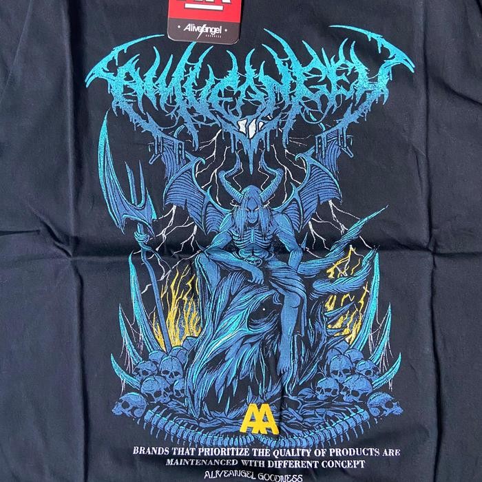 A6R KAOS METAL ORIGINAL / BAJU KAOS DISTRO PRIA WANITA HITAM SHIRT / BAJU BLACK METAL / KAOS DISTRO