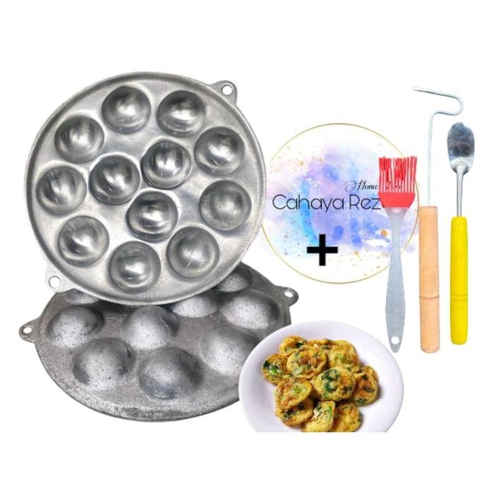 JTTOP" CETAKAN BAKLOR TELUR CONGKEL TAKOYAKI CETAKAN LUBANG 12 FREE CONGKELAN TELUR SOTIL KUAS