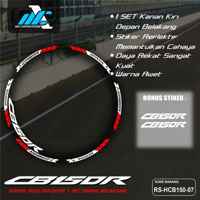 CUTTING STIKER STICKER LIS LIST RODA MOTOR CB150 R - AKSESORIS MOTOR