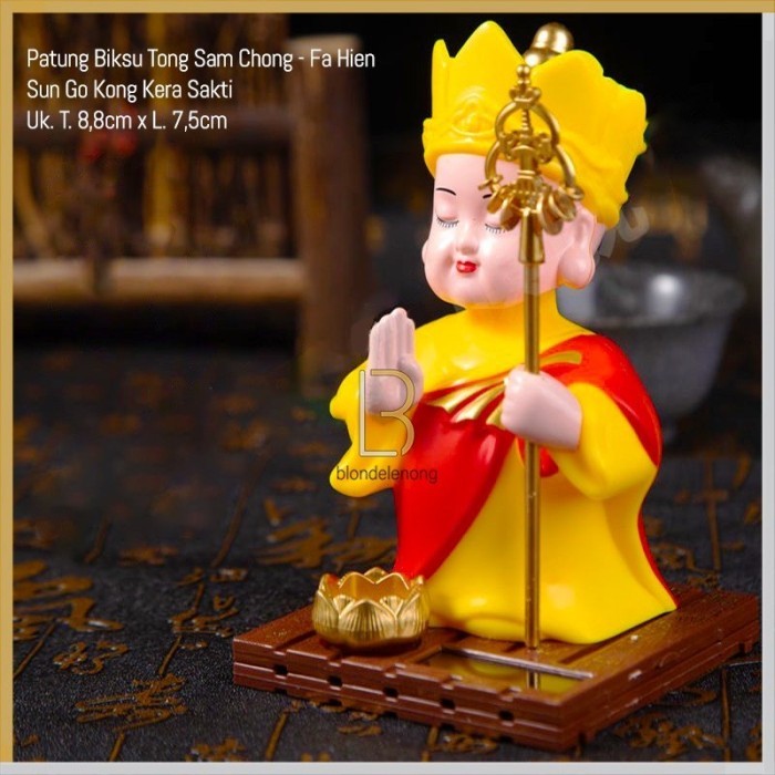 Patung Pajangan Miniatur Dewa Tongkat Sun Go Wo Kong Wukong Sungokong