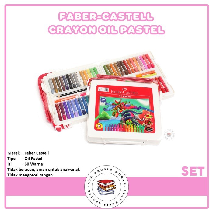 

Crayon Faber Castell 60 Warna / Oil Pastel