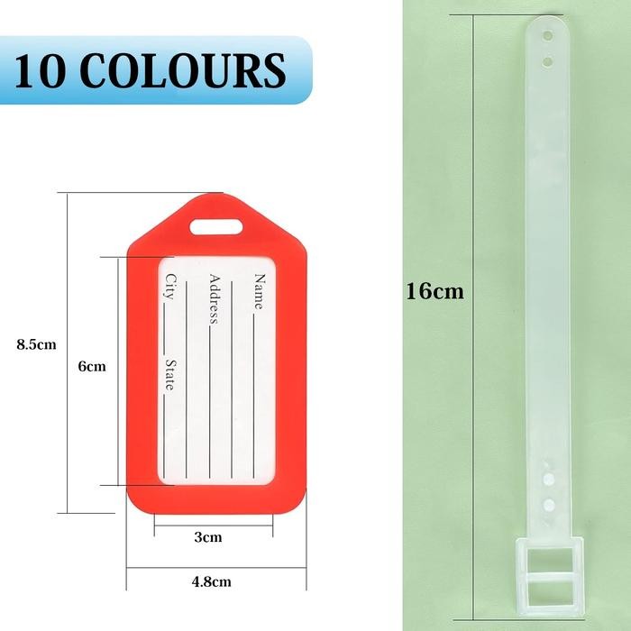 Best Seller Name Tag Koper / Tag Luggage / Luggage Tag Plastik / Tag Gantungan Koper / Name Tag Tas