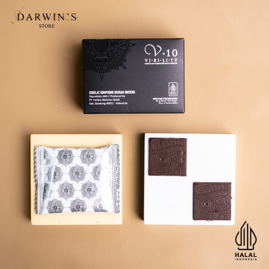 

Coklat V10 Ginseng 1Box Coklat Vten Coklat Original - Darwins Store