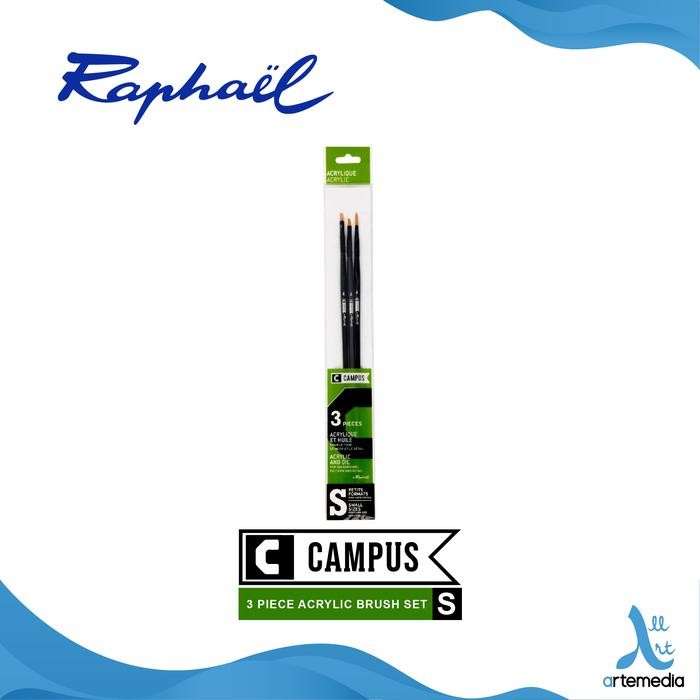 

Kuas Lukis Raphael Campus Small Set 3 Long Handle Synthetic Brush #Gratisongkir