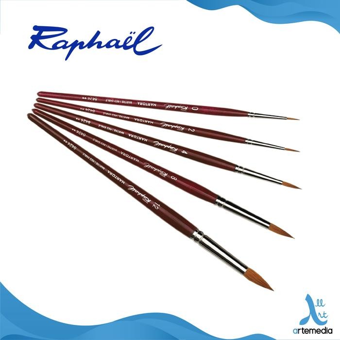 

Kuas Lukis Raphael 8424 Round Martora Red Sable Brush Short Handle #Gratisongkir