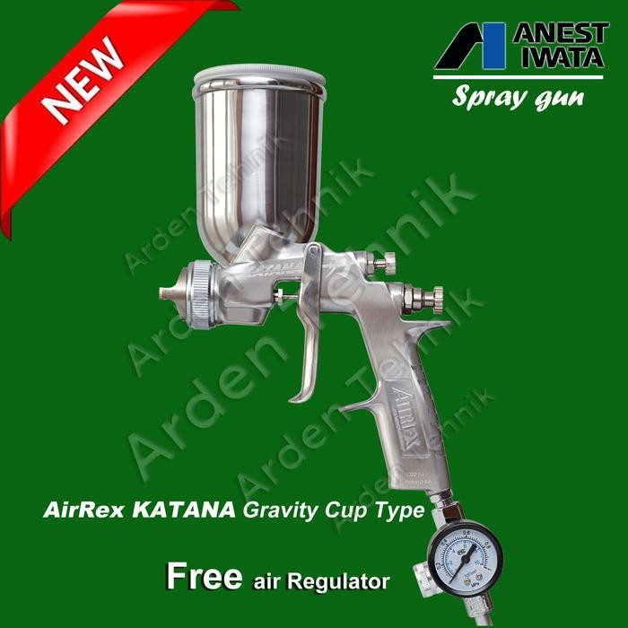 

Spray Gun Anest Iwata - Airrex Katana Gravity Cup Type #Gratisongkir