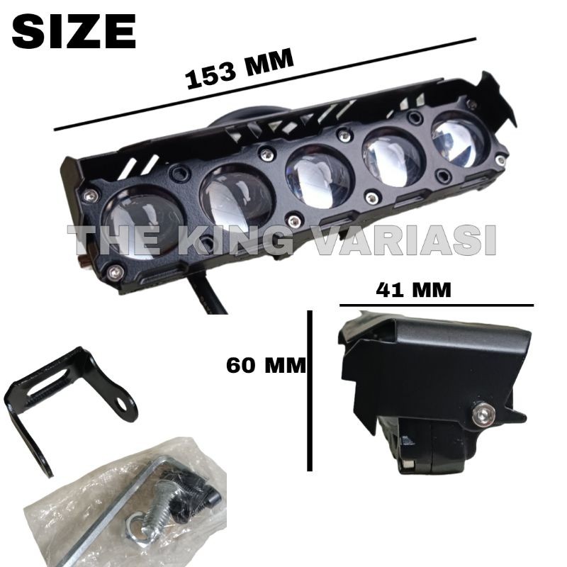 Lampu Sorot LED SQL 5 Pum Super Terang 75 Watt 12-24 Volt Arus DC / Lampu Sorot Motor / Lampu Sorot