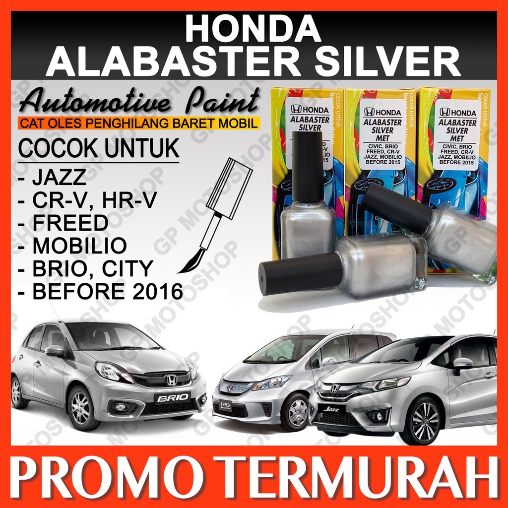 Honda Alabaster Silver Metallic Cat Oles Penghilang Baret Mobil Silver Metalik Abu Abu Muda Jazz