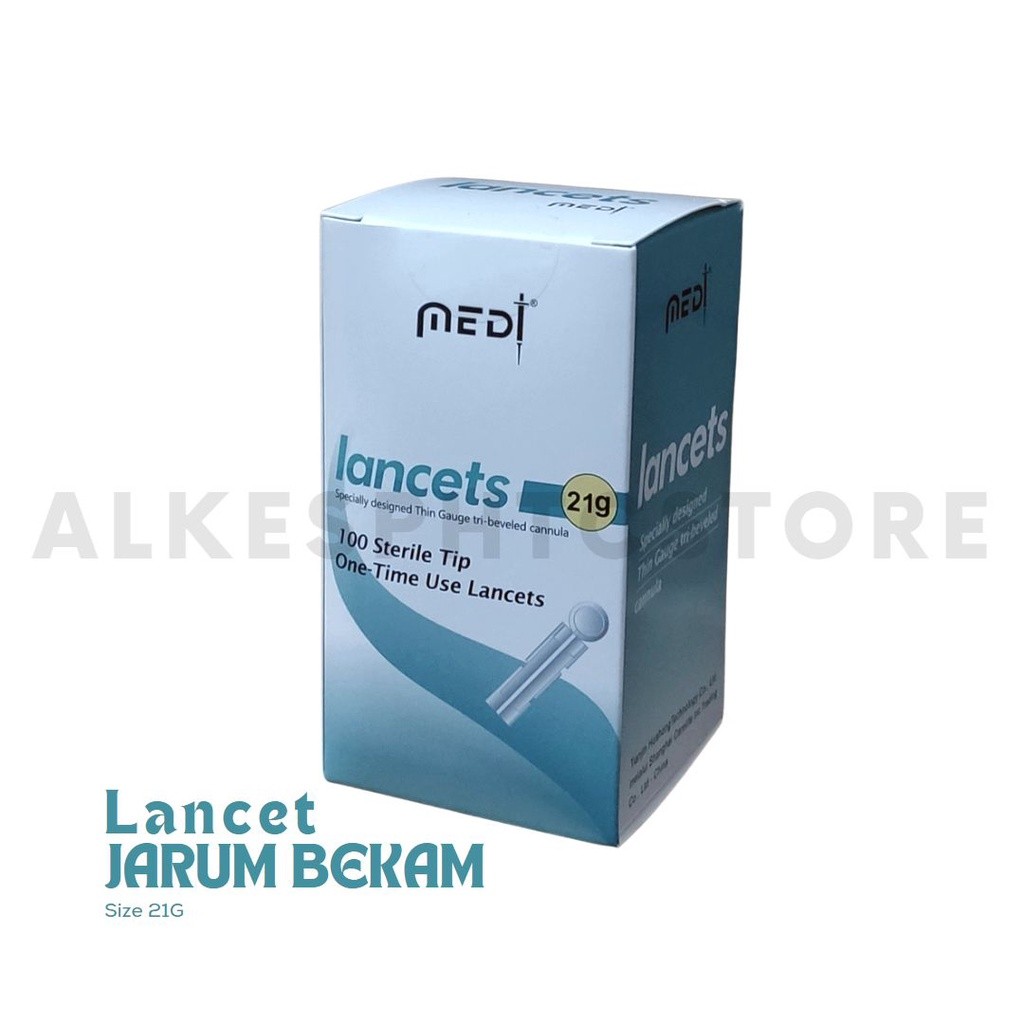 MURAH LANCETS MEDILANCE l JARUM BEKAM 21G l LANCET MEDILANCE