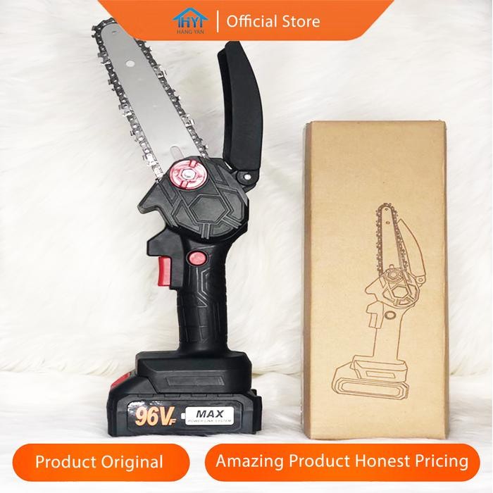 PREMIUM HangYan gergaji listrik mini gergaji listrik tanpa kabel gergaji listrik genggam mini