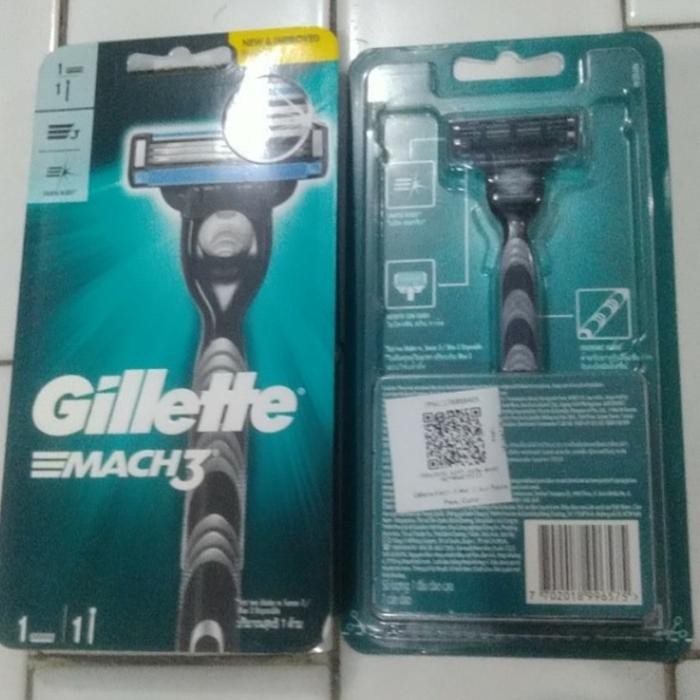 PREMIUM Gillette Mach 3 Classic Alat Cukur Razor Gillette Mach3 Original