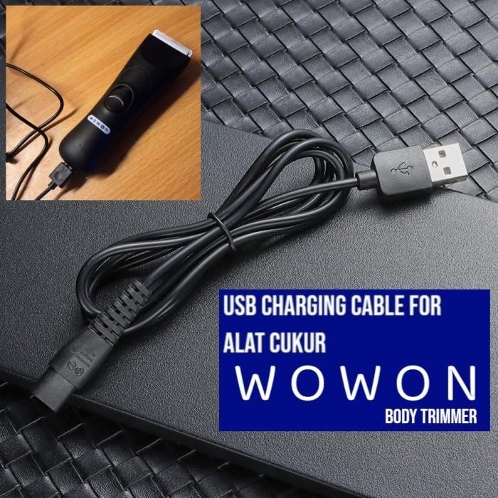 PREMIUM Wowon Kabel Charger Usb Adapter Trimmer Shaver Clipper Alat Cukur Hair