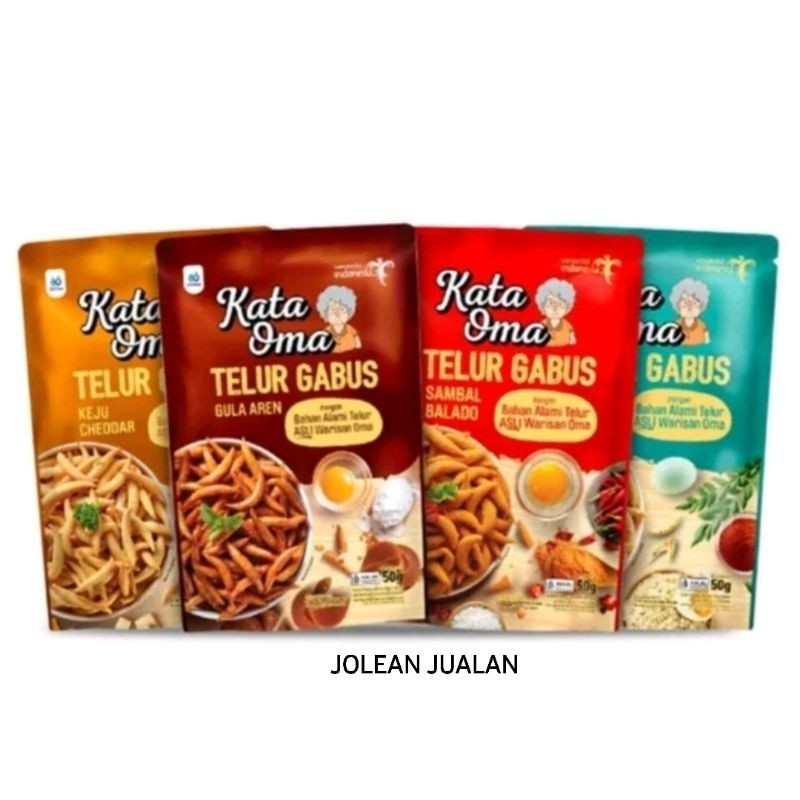 

Kata Oma Telur Gabus Keju, Gula Aren, Balado, Telur Asin 50gr