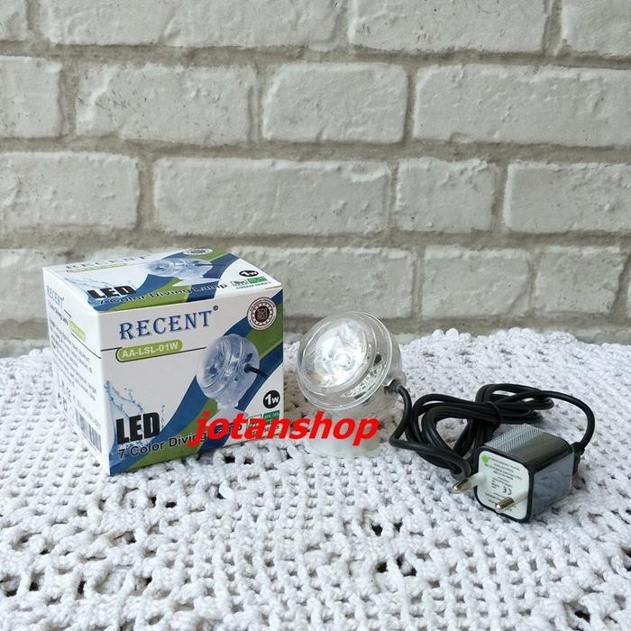PREMIUM RECENT AA LSL 01 W lampu sorot tembak bulat LED celup aquarium aquasca