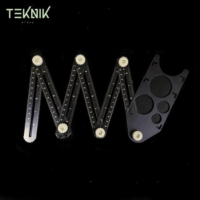 PREMIUM Penggaris Keramik 6 Sudut Penggaris Lipat Belter Alat Ukur Siku Keramik